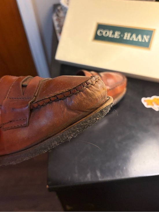 Cole Haan Vintage Pinch Penny Loafers in Brown Leather Size 6C NARROW Mens main image 4